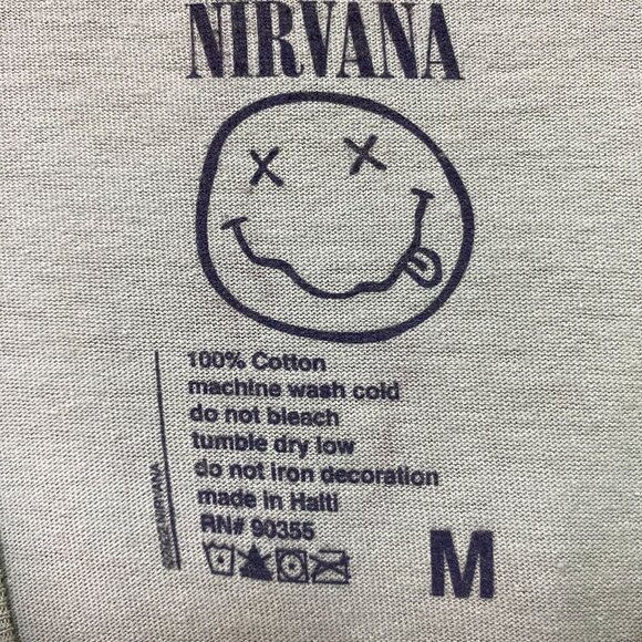 Nirvana Nevermind Pop Art Grunge Tshirt size Medium - Picture 4 of 4